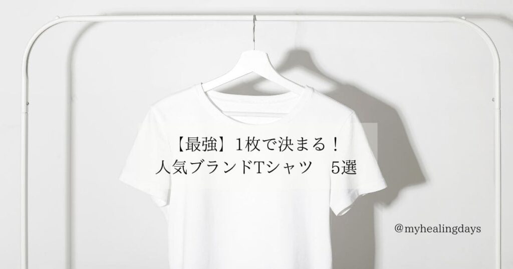 【最強】1枚で決まる！人気ブランドTシャツ　5選
